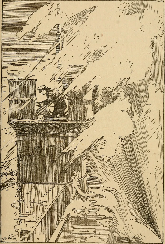 An illustration from Submarine and anti-submarine, 1919, leaf 300