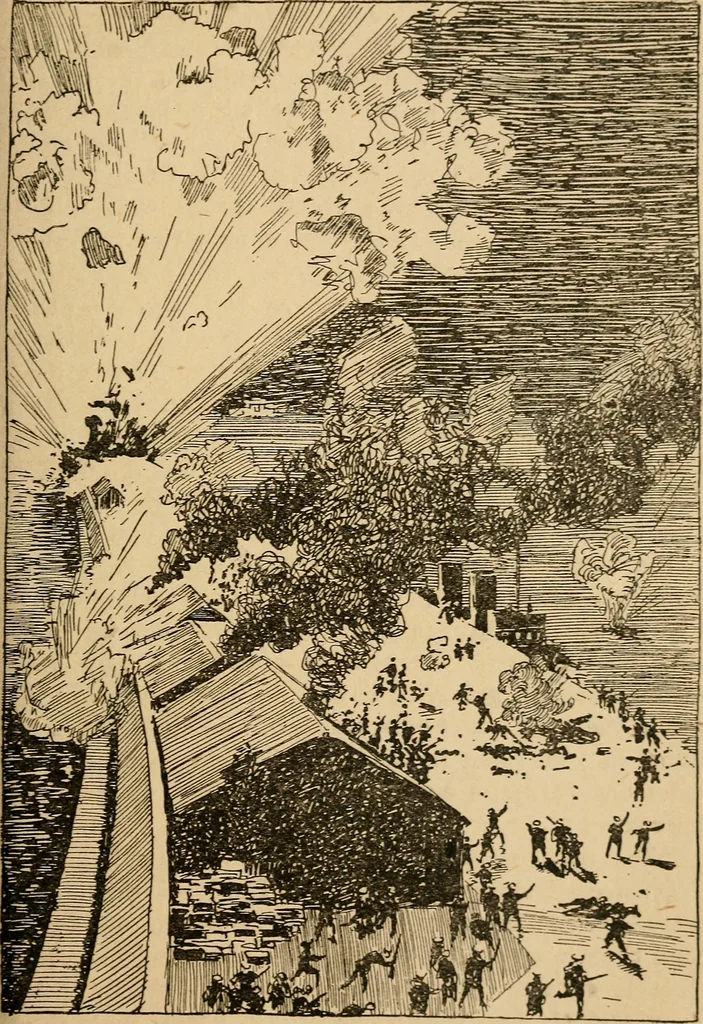 An illustration from Submarine and anti-submarine, 1919, leaf 318