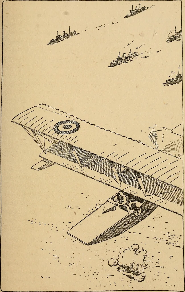An illustration from Submarine and anti-submarine, 1919, leaf 76