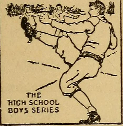 An illustration from The submarine boys and the spies : or, Dodging the sharks of the deep, 1910, leaf 262