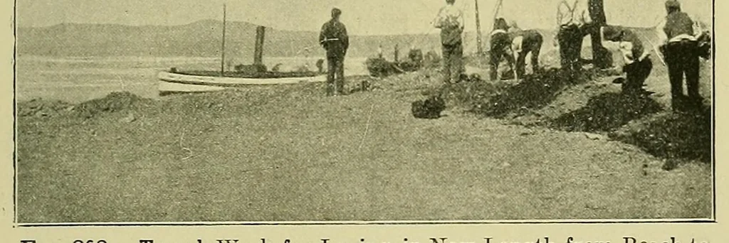 An illustration from Submarine cable laying and repairing, 1908, leaf 391