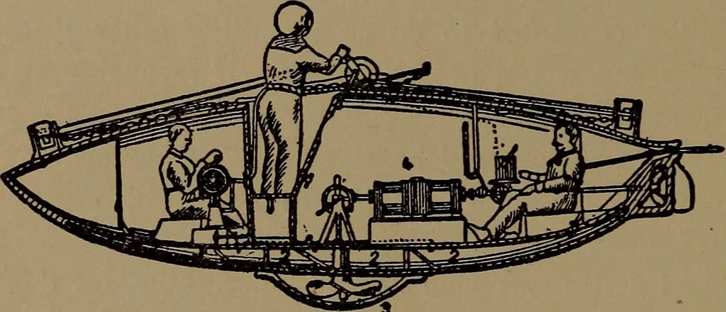 An illustration from The submarine in war and peace; its developments and its possibilities, 1918, leaf 125