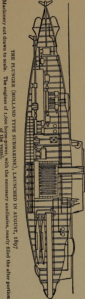 An illustration from The submarine in war and peace; its developments and its possibilities, 1918, leaf 216