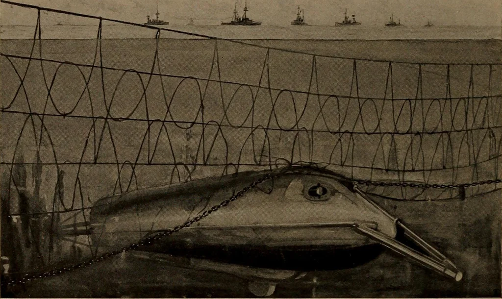An illustration from The submarine in war and peace; its developments and its possibilities, 1918, leaf 281