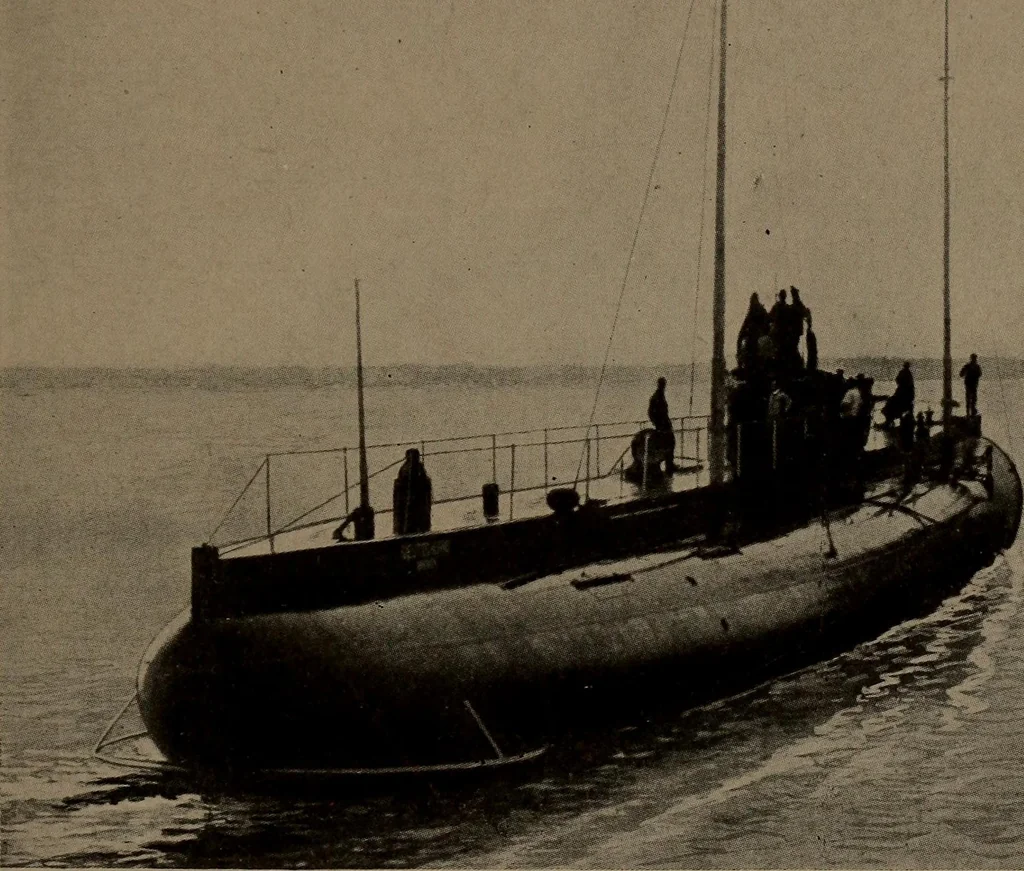 An illustration from The submarine in war and peace; its developments and its possibilities, 1918, leaf 334