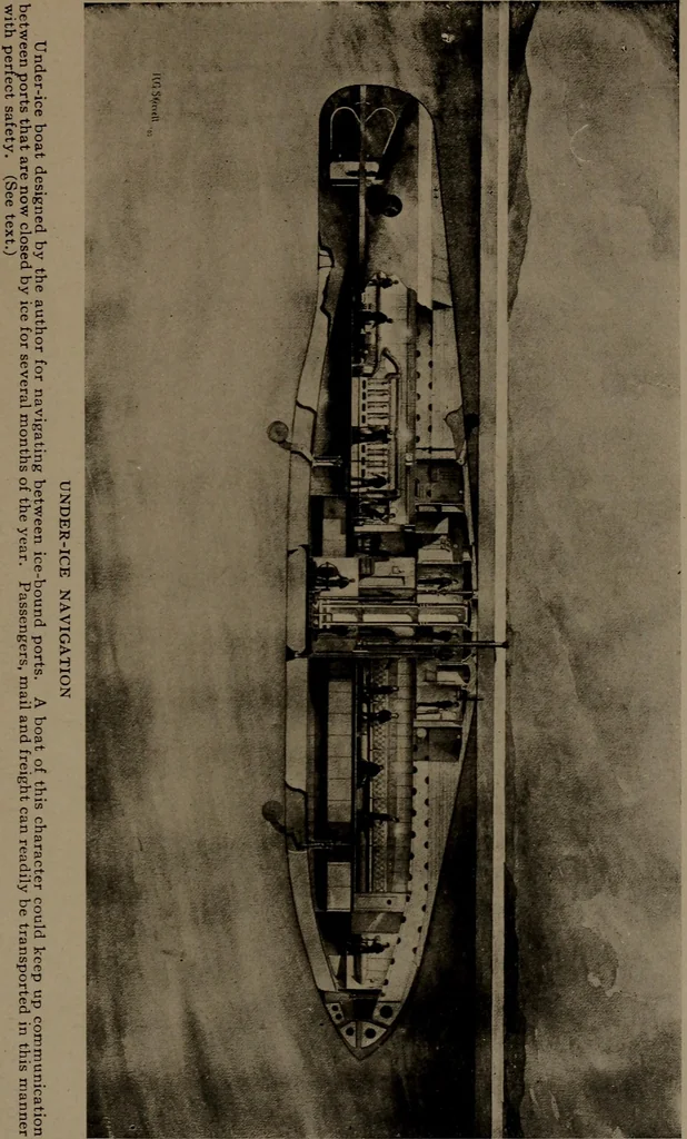 An illustration from The submarine in war and peace; its developments and its possibilities, 1918, leaf 350