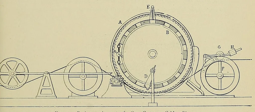An illustration from Submarine telegraphs; their history, construction, and working. Founded in part on Wèunschendorff's 'Traitâe de tâelegraphie sous-marine' and compiled from authoritative and exclusive sources, 1898, leaf 131