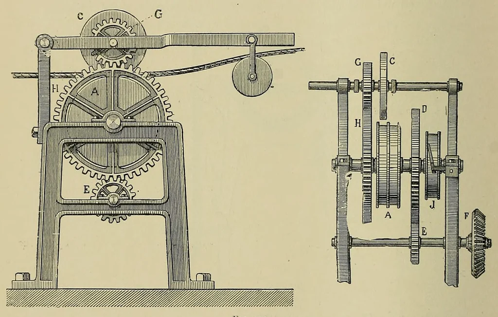 An illustration from Submarine telegraphs; their history, construction, and working. Founded in part on Wèunschendorff's 'Traitâe de tâelegraphie sous-marine' and compiled from authoritative and exclusive sources, 1898, leaf 584