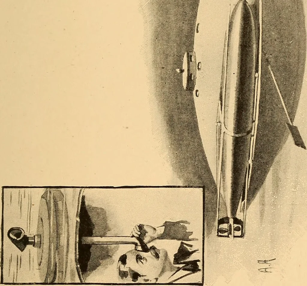 An illustration from Submarine warfare, past, present and future, 1902, leaf 122