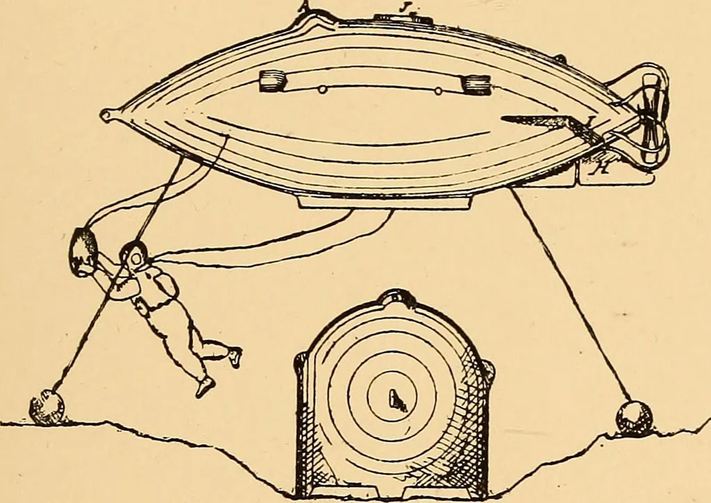 An illustration from Submarine warfare, past, present and future, 1902, leaf 206