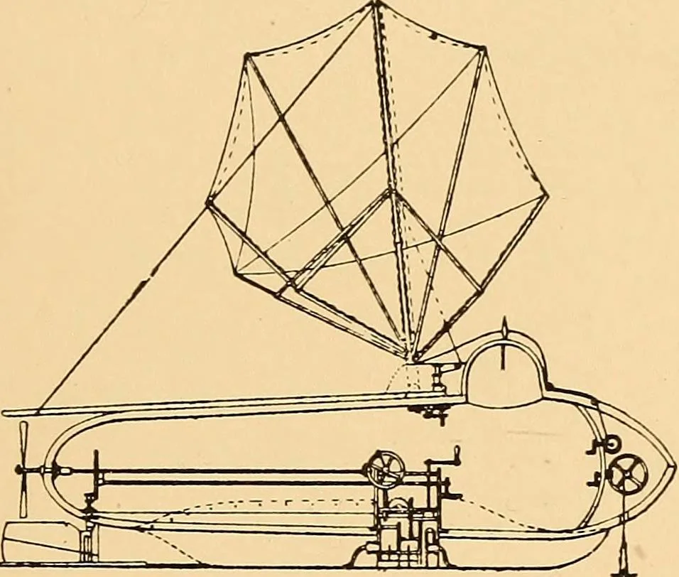 An illustration from Submarine warfare, past, present and future, 1902, leaf 224