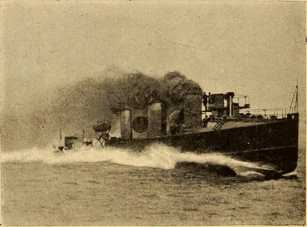 An illustration from Submarine warfare, past, present and future, 1902, leaf 263