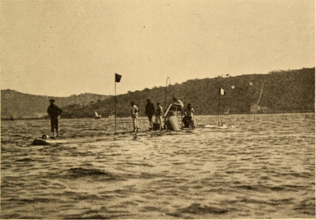 An illustration from Submarine warfare, past, present and future, 1902, leaf 320