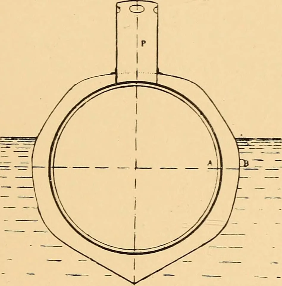 An illustration from Submarine warfare, past, present and future, 1902, leaf 336