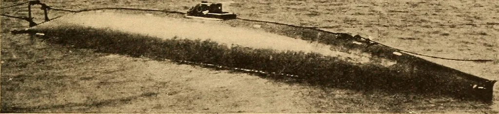 An illustration from Submarine warfare, past, present and future, 1902, leaf 346