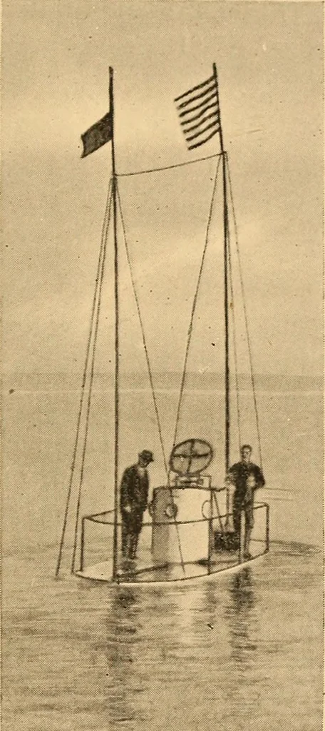 An illustration from Submarine warfare, past, present and future, 1902, leaf 356