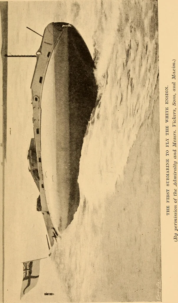 An illustration from Submarine warfare, past, present and future, 1902, leaf 38
