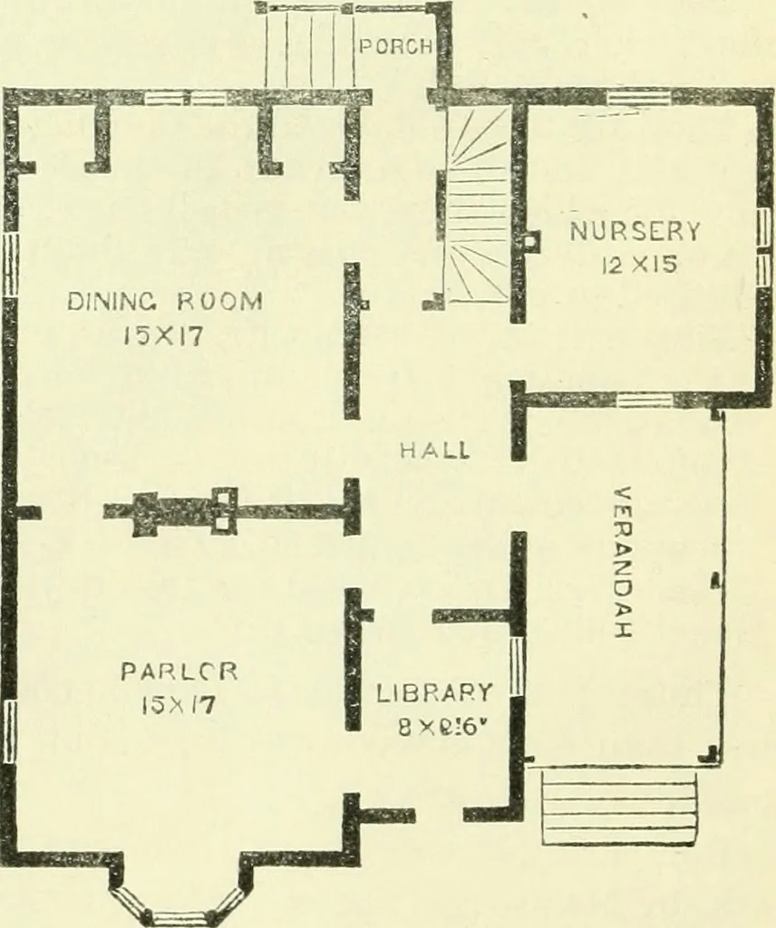 An illustration from Suburban homes for city business men. A description of the country, with a statement of the inducements offered on the life of the Erie railway, 1867, leaf 19