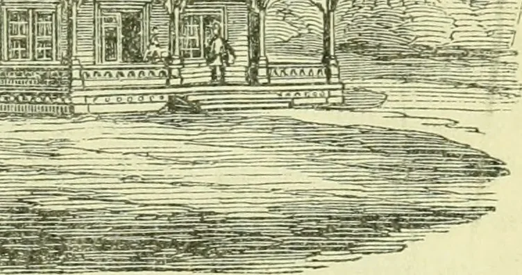 An illustration from Suburban homes for city business men. A description of the country, with a statement of the inducements offered on the life of the Erie railway, 1867, leaf 92