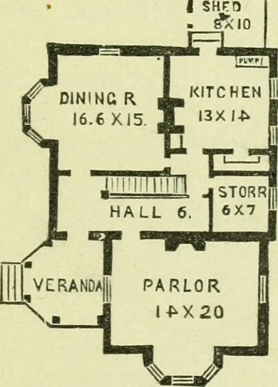 An illustration from Suburban homes for city business men. A description of the country, with a statement of the inducements offered on the life of the Erie railway, 1867, leaf 98