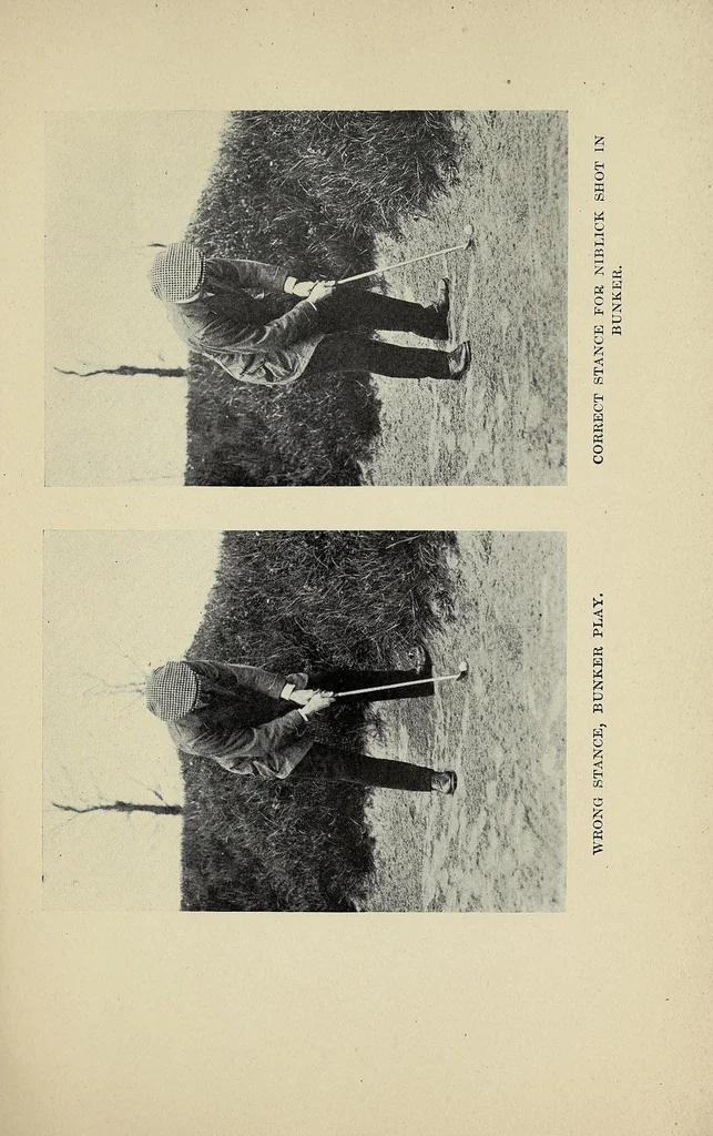 An illustration from Success at golf, 1914, leaf 141