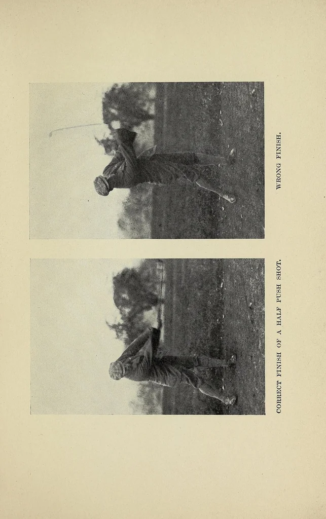 An illustration from Success at golf, 1914, leaf 97
