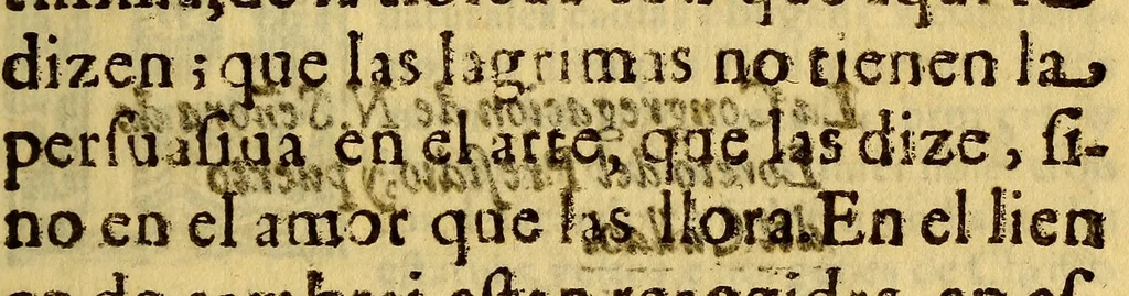 An illustration from Sudor, y lagrimas de Maria Santissima en su santa imagen de la Misericordia. : Reconocidas a 29. de setiembre dia del Arcangel S. Miguel año de 1675. Veneradas en la Capilla de Loreto de la Iglesia de la Compañia de Jesus en el Presidio, y Puerto del Callao. Segun consta del processo juridico hecho ante el juez ordinario de orden del ilustrissimo y reuerendissimo señor D. Fr. Juan de Almoguera ar{u0063}obispo de Lima del consejo de su Magestad. Que escribe ... la noble Congregacion de la SS. Virgen de Loreto del Puerto del Callao., 1676, leaf 19