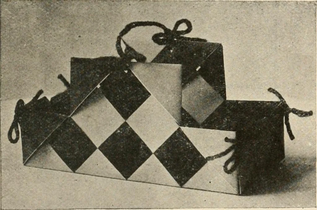 An illustration from Suggestions for handwork in school and home, 1911, leaf 208