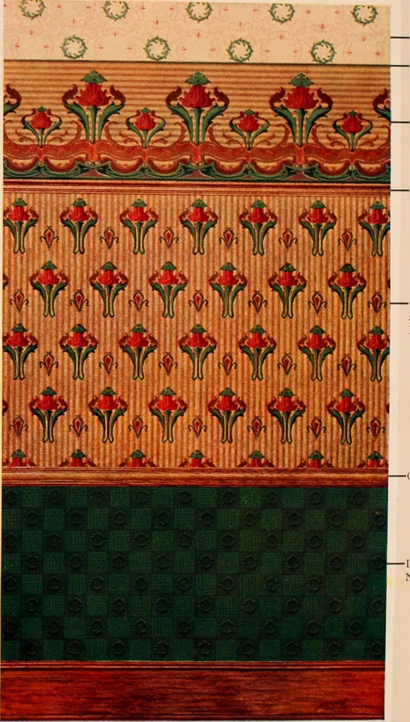 An illustration from Suggestions for modern interior decoration / Henry Bosch Company., 1906, leaf 19