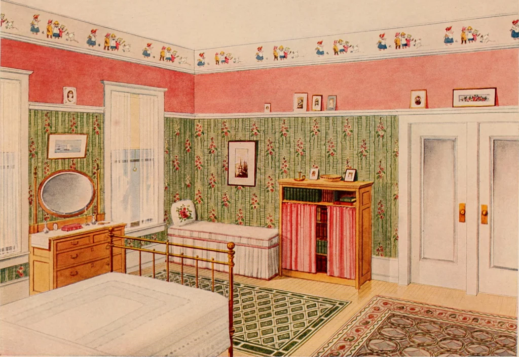 An illustration from Suggestions for modern interior decoration / Henry Bosch Company., 1906, leaf 27
