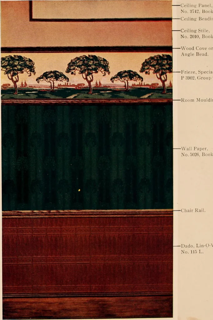 An illustration from Suggestions for modern interior decoration / Henry Bosch Company., 1906, leaf 33