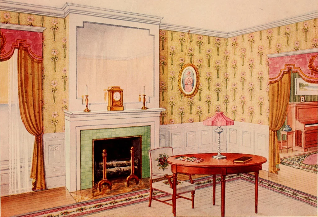 An illustration from Suggestions for modern interior decoration / Henry Bosch Company., 1906, leaf 35