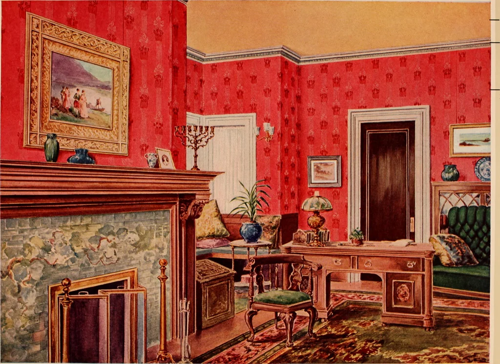 An illustration from Suggestions for modern interior decoration / Henry Bosch Company., 1906, leaf 41