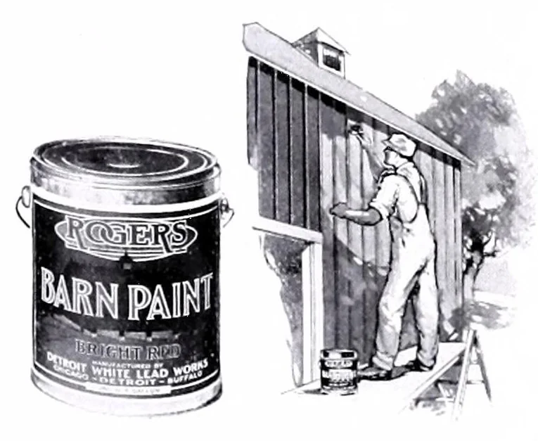An illustration from Suggestions for practical & artistic home decoration : compliments of Rood & Chapman, general merchandise, paints, oils, varnishes, etc., Baltic, Conn. : agents for Rogers paints & varnishes., 1901, leaf 11