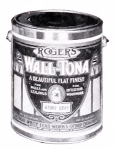 An illustration from Suggestions for practical & artistic home decoration : compliments of Rood & Chapman, general merchandise, paints, oils, varnishes, etc., Baltic, Conn. : agents for Rogers paints & varnishes., 1901, leaf 6