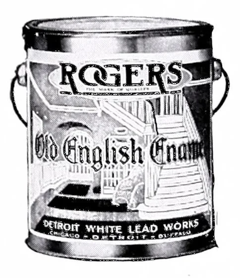 An illustration from Suggestions for practical and artistic home construction : Rogers paints & varnishes., 1918, leaf 19
