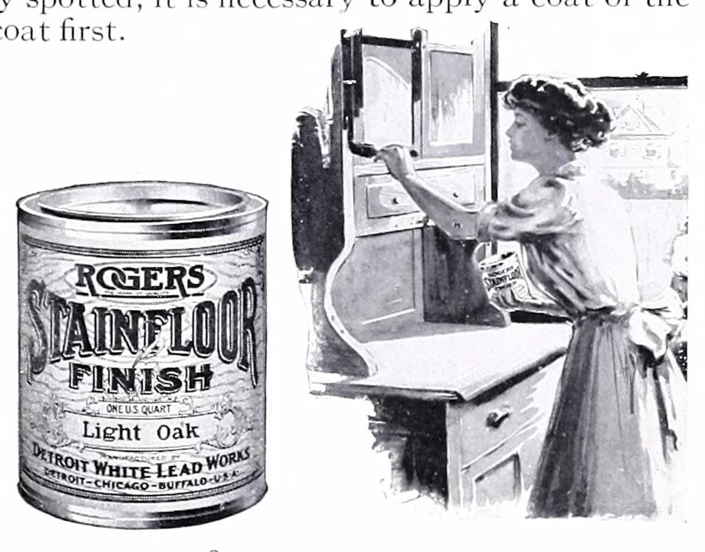An illustration from Suggestions for practical and artistic home decoration : compliments of C.H. Rood, Inc., 1918, leaf 9