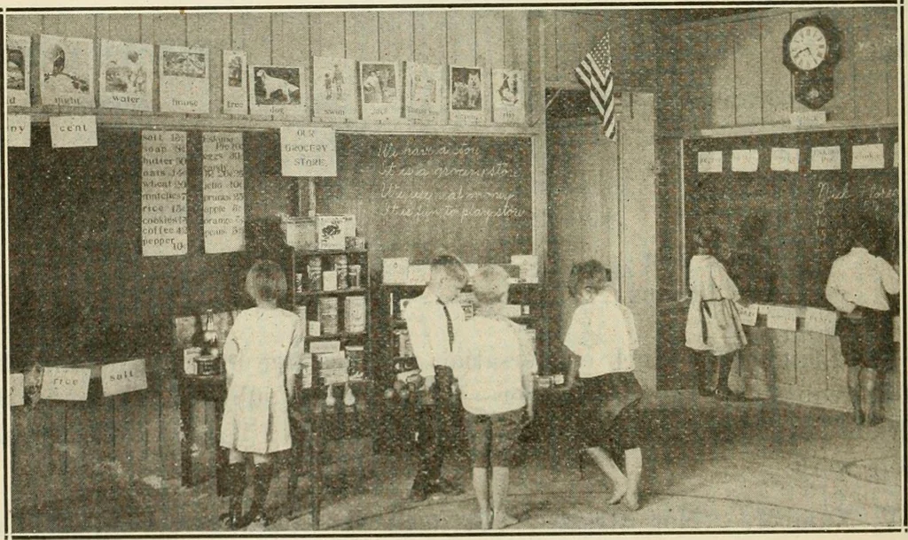 An illustration from A suggestive state course of study for kindergarten-primary grades, submitted at the request of the county and city superintendents of schools, 1922, leaf 145