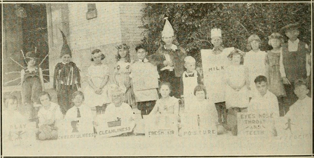 An illustration from A suggestive state course of study for kindergarten-primary grades, submitted at the request of the county and city superintendents of schools, 1922, leaf 161
