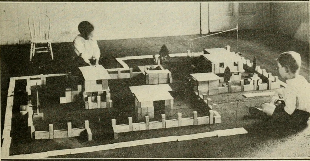 An illustration from A suggestive state course of study for kindergarten-primary grades, submitted at the request of the county and city superintendents of schools, 1922, leaf 76