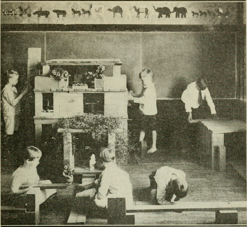An illustration from A suggestive state course of study for kindergarten-primary grades, submitted at the request of the county and city superintendents of schools, 1922, leaf 80