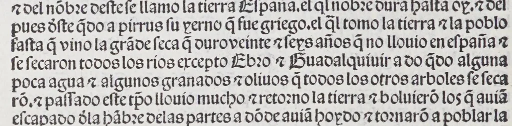 An illustration from Suma de geographia q[ue] trata de todas las partidas [y] prouincias del mundo: en especial de las Indias. [Y] trata largame[n]te del arte del marear: juntame[n]te con la espera en roma[n]ce: con el regimie[n]to del sol [y] del norte: nueuamente hecha, 1519, leaf 54