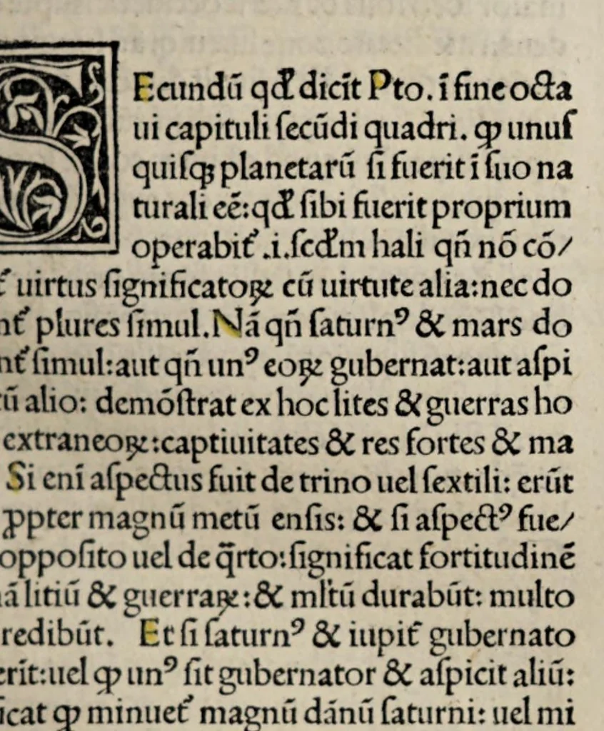 An illustration from Summa astrologiae judicialis, leaf 67