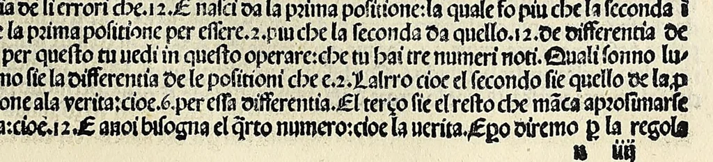 An illustration from Su[m]ma de arithmetica geometria proportioni [et] proportionalita, leaf 219