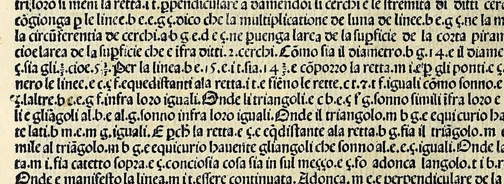 An illustration from Su[m]ma de arithmetica geometria proportioni [et] proportionalita, leaf 564