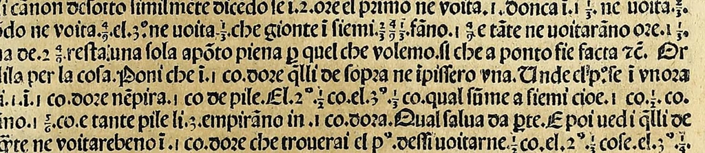 An illustration from Su[m]ma de arithmetica geometria proportioni [et] proportionalita, leaf 601