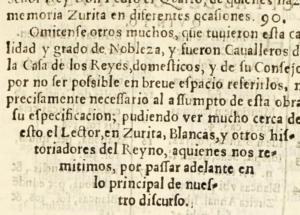 An illustration from Summaria investigacion de el origin, y privilegios, de los ricos hombres o nobles, caballeros, infanzones o hijos dalgo, y señores de vassallos de Aragon, y del absoluto poder queen ellos tienen. : Parte primera, 1664, leaf 627
