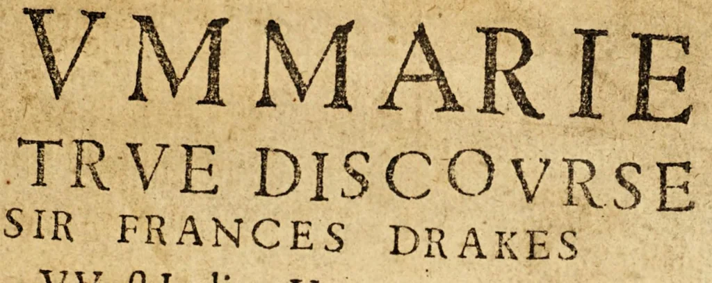 An illustration from A summarie and true discourse of Sir Francis Drakes VVest Indian voyage. : VVherein were taken, the townes of Saint Iago, Sancto Domingo, Cartagena and Saint Augustine. : With geographicall mappes exactly describing each of the townes with their scituations, and the manner of the armies approaching to the winning of them, 1596, leaf 9