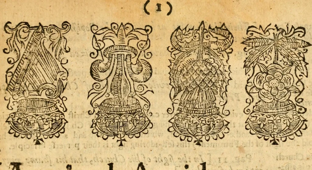 An illustration from The Summe of a conference at Terling in Essex, Januarie 11, 1643 : held between 3 ministers ... opponents pleading for infants baptisme, and 2 catabaptists ... respondents denying .., 1644, leaf 622