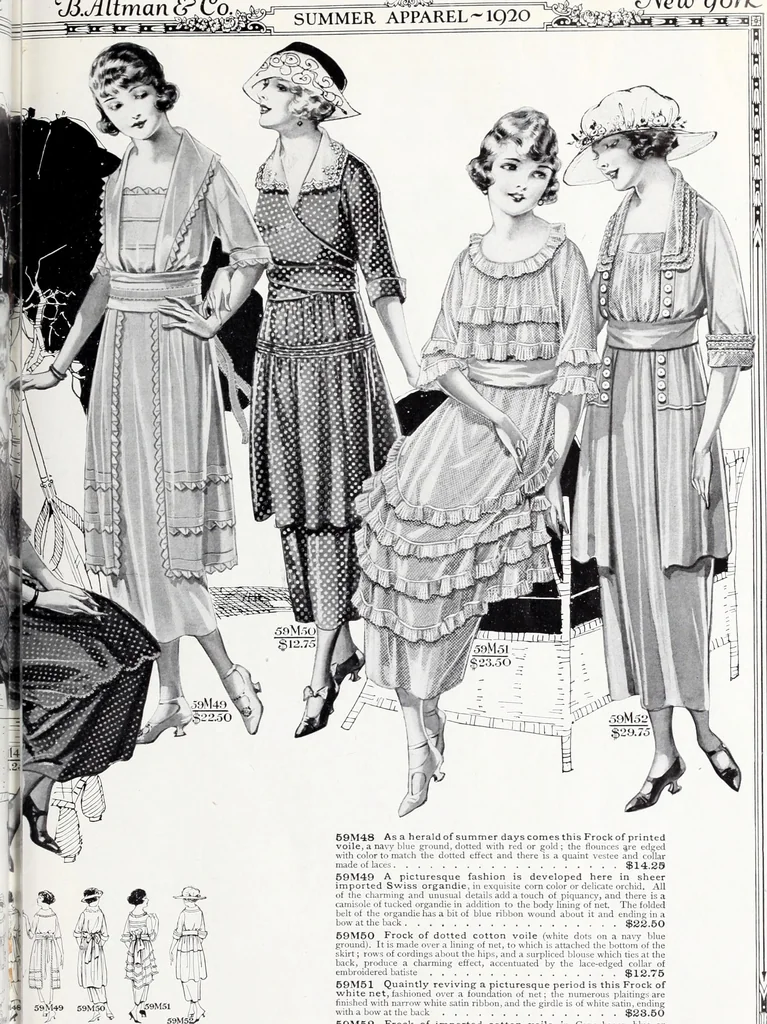 An illustration from Summer apparel : special from May 3rd to June 19th inclusive 1920., 1920, leaf 18